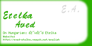 etelka aved business card